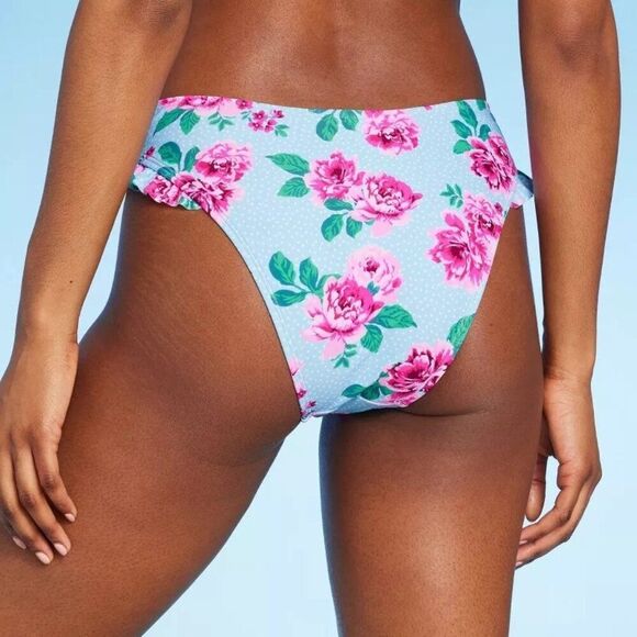 Wild Fable Women's Extra High Leg Extra Cheeky Ruffle Bikini Bottom | XL | NWT - Picture 2 of 6